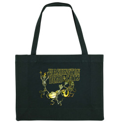Grand sac shopping en toile recyclé noir Washington Dead Cats - Dead Cats Band (Washington Dead Cats)