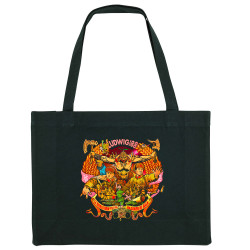 Grand sac shopping en toile recyclé noir Ludwig Von 88 - Diner de gala (Ludwig Von 88)