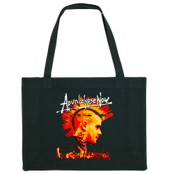 Grand sac shopping en toile recyclé noir Apunkalypse Now (Gondrax,Slogans Débiles,Rock & Punk)