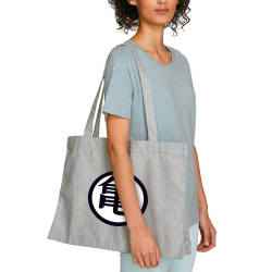 Grand sac shopping en toile recyclé gris chiné Goku (Films/Séries,Manga Kawaï japan)