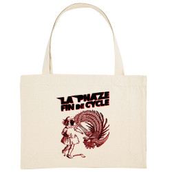 Grand sac shopping en toile recyclé naturel Fin de cycle (La Phaze)