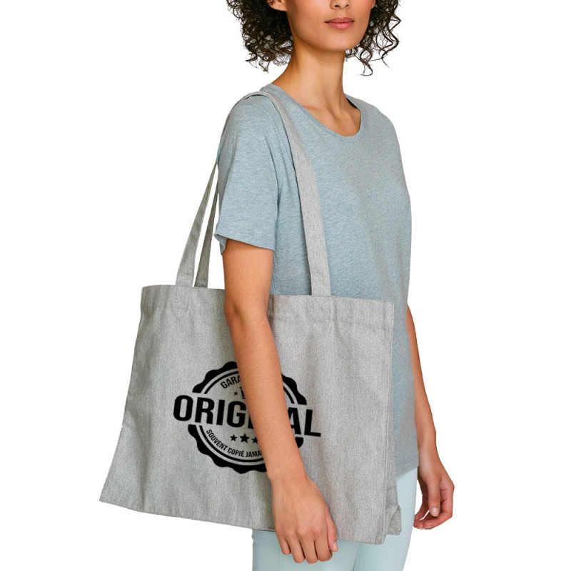 Grand sac shopping en toile recyclé gris chiné Original (Homme) (Gondrax,Humour,Slogans Débiles)