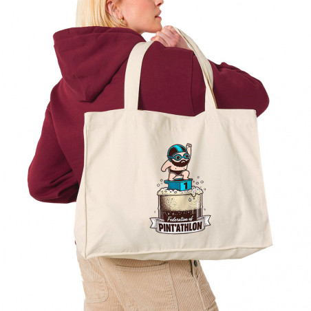 Grand sac shopping en toile...