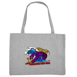 Grand sac shopping en toile recyclé gris chiné WDC - Lobsters (Washington Dead Cats)