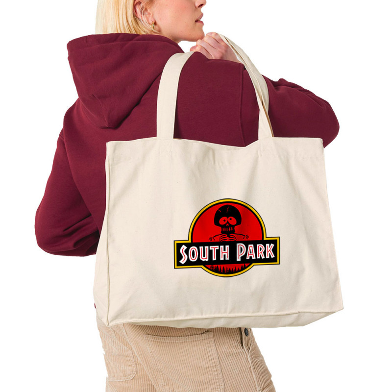 Grand sac shopping en toile recyclé naturel South Park (Andy,Détournements,Films/Séries)