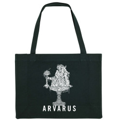 Grand sac shopping en toile recyclé noir Arvarus American Pale Ale (Arvarus,Alcool)
