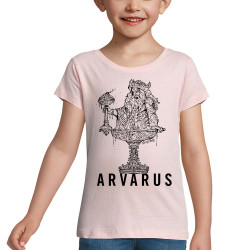 T-shirt fillette rose pale Arvarus American Pale Ale (Arvarus,Alcool)