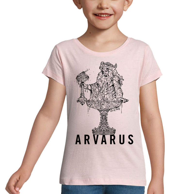 T-shirt fillette rose pale Arvarus American Pale Ale (Arvarus,Alcool)