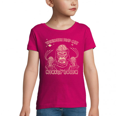 T-shirt fillette rose fushia Washington Dead Cats - Monkey Brain (Washington Dead Cats)