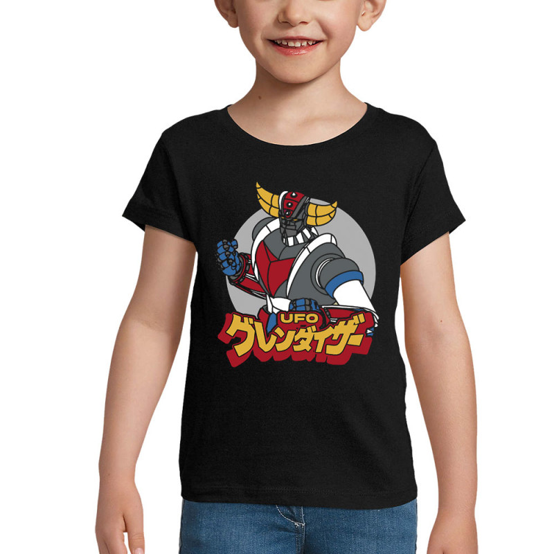 T-shirt fillette noir Goldrake (Films/Séries,Manga Kawaï japan)