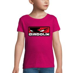 T-shirt fillette rose fushia Diabolik - Heros (Diabolik)