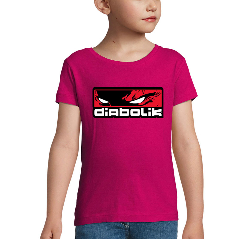 T-shirt fillette rose fushia Diabolik - Heros (Diabolik)