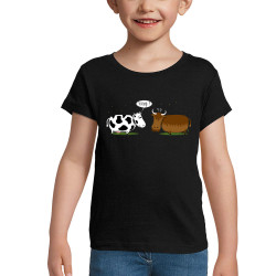 T-shirt fillette noir Viking (Gondrax,Animaux,Humour)