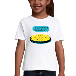 T-shirt fillette blanc Ça veut dire quoi thermostat 7 (Ted Boundy,Animaux,Humour,Fruits & Légumes)