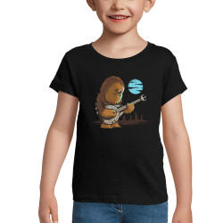 T-shirt fillette noir Chewbacca Blues (Le Duc,Films/Séries,Star Wars)