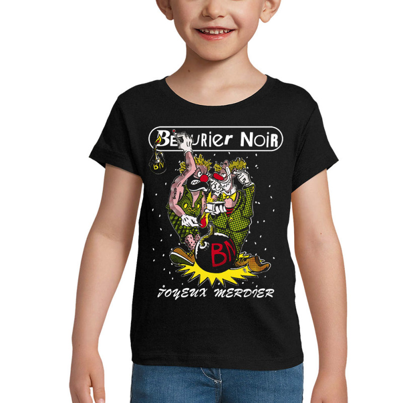 T-shirt fillette noir Bérurier Noir - Joyeux Merdier (Bérurier Noir,Laul)