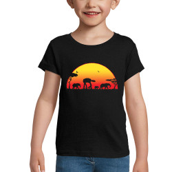 T-shirt fillette noir Starfari (Gondrax,Animaux,Films/Séries,Star Wars)