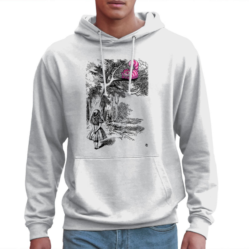 Sweat homme à capuche blanc Alice et le chat (Le Duc,Animaux,Chats,Manga Kawaï japan)