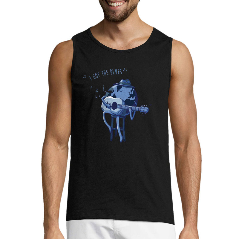 Débardeur homme noir I Got The Blues (Mr Mouton,Humour)