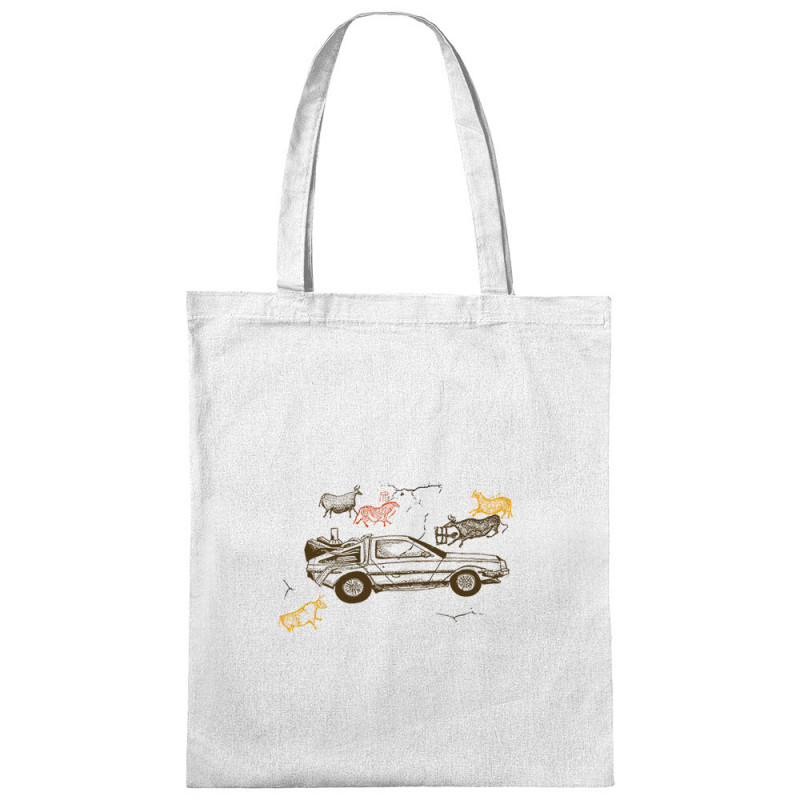 Sac shopping en toile blanc Dolorean Rupestre (Mr Mouton,Films/Séries)