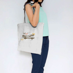 Sac shopping en toile blanc Dolorean Rupestre (Mr Mouton,Films/Séries)