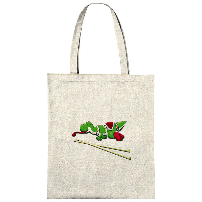 Sac shopping en toile naturel Yoshi Sushi (Mr Mouton,Jeux Vidéo / Geek)