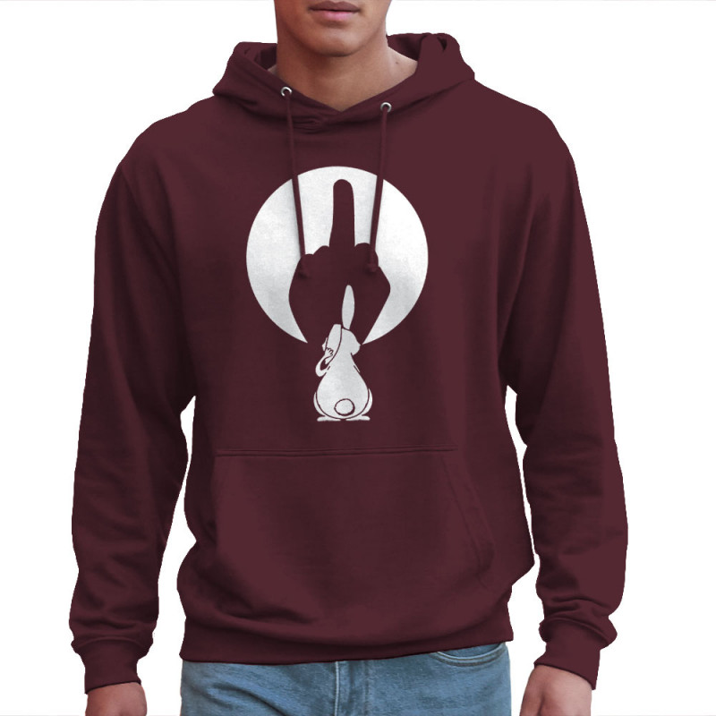 Sweat homme à capuche bordeaux Ombre chinoise (Gondrax,Animaux,Humour)
