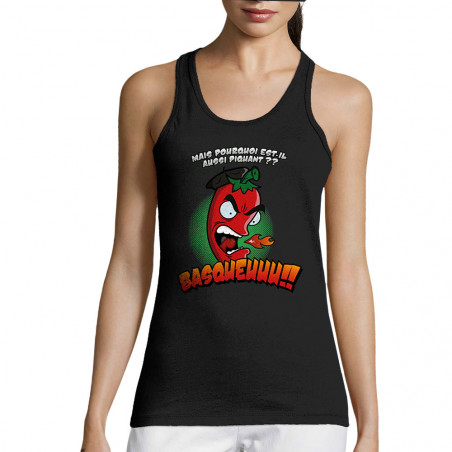 Débardeur femme noir Basqueuuu (Ptit Mytho,Fruits & Légumes)
