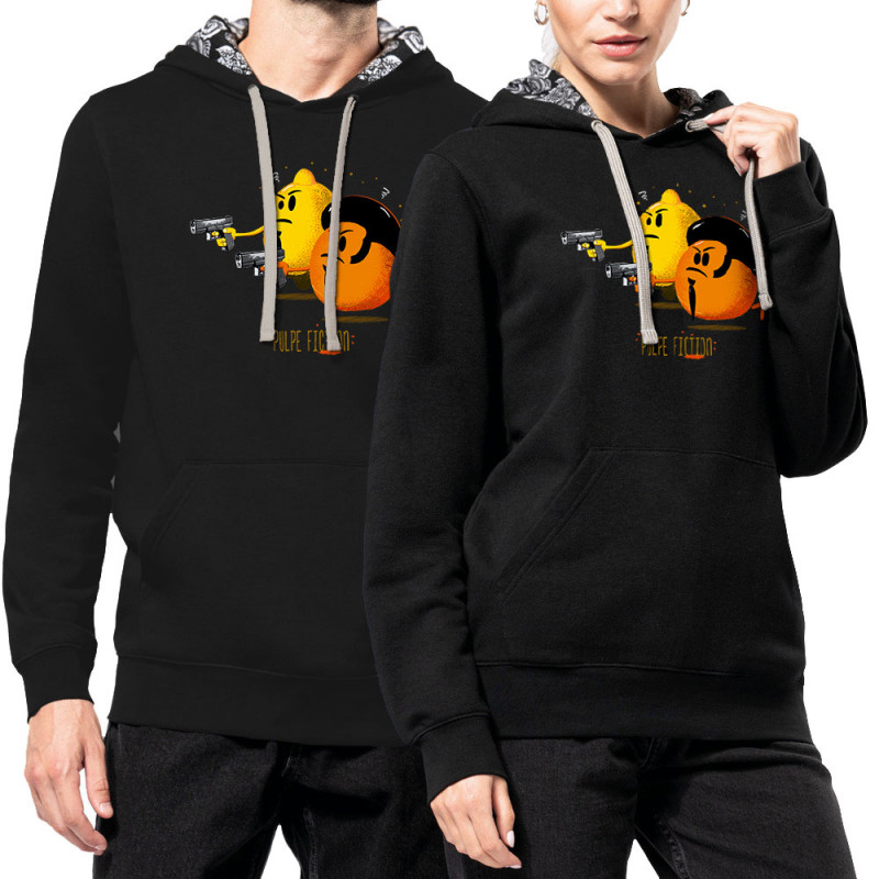 Sweat capuche à motifs unisexe noir et têtes de mort mexicaines Pulpe Fiction (Gondrax,Fruits & Légumes,Films/Séries)