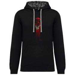Sweat capuche à motifs unisexe noir et têtes de mort mexicaines Diabolik - Punisher (Diabolik,Têtes de morts)