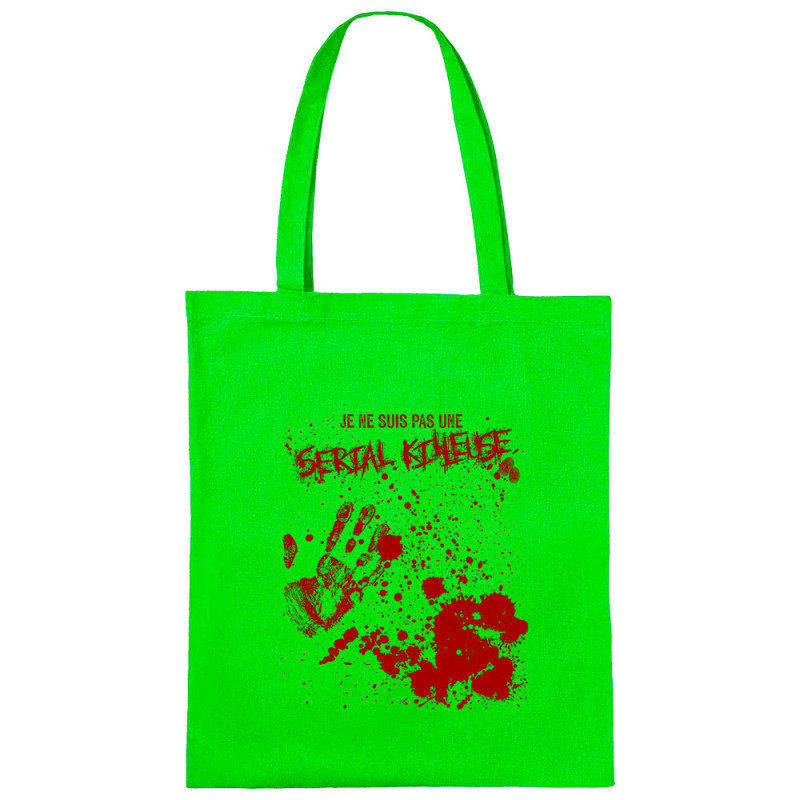 Sac shopping en toile vert prairie Je ne suis pas une Serial Killeuse (Gondrax,Humour,Slogans Débiles)