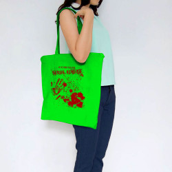 Sac shopping en toile vert prairie Je ne suis pas une Serial Killeuse (Gondrax,Humour,Slogans Débiles)