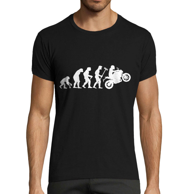 T-shirt homme fit noir Evolution moto (Gondrax,Moto,Evolution)