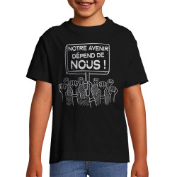 T-shirt enfant noir Evolution moto (Gondrax,Moto,Evolution)