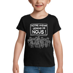 T-shirt fillette noir Evolution moto (Gondrax,Moto,Evolution)