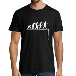 Tee-shirt homme noir Evolution Smartphone (Gondrax,Humour,Evolution)