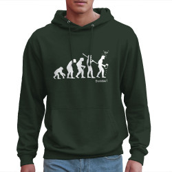 Sweat homme à capuche vert foncé Evolution Beerman (Gondrax,Evolution,Alcool)