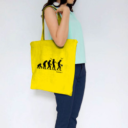 Sac shopping en toile jaune Evolution Beerman (Gondrax,Evolution,Alcool)