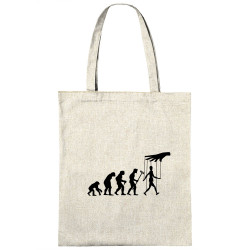 Sac shopping en toile naturel Evolution Pantin (Gondrax,Evolution,Slogans Débiles)