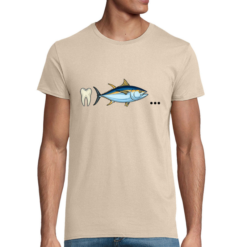 T-shirt homme coton bio naturel Dent Thon Cul (Zewa,Humour)