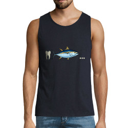 Débardeur homme bleu marine Dent Thon Cul (Zewa,Humour)