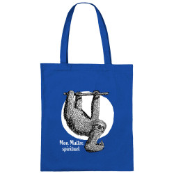 Sac shopping en toile bleu royal Mon Maître spirituel (Gondrax,Animaux)
