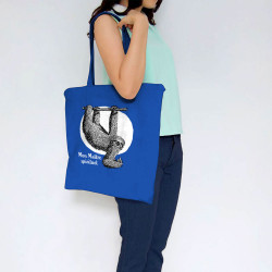 Sac shopping en toile bleu royal Mon Maître spirituel (Gondrax,Animaux)
