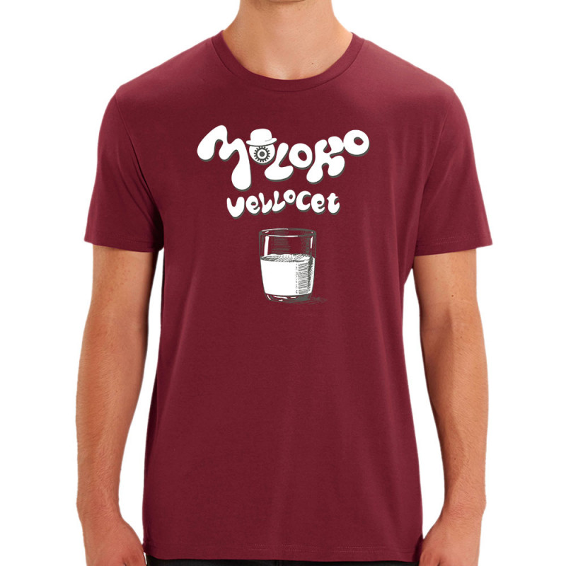 T-shirt homme coton bio bordeaux Moloko Orange Mécanique (Gondrax,Films/Séries)