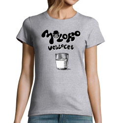 T-shirt femme gris chiné Moloko Orange Mécanique (Gondrax,Films/Séries)