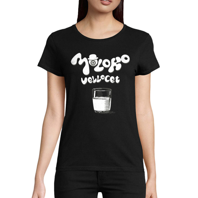 T-shirt femme coton bio noir Moloko Orange Mécanique (Gondrax,Films/Séries)
