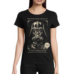 T-shirt femme coton bio noir Protection anti-UV (Oblik,Star Wars)