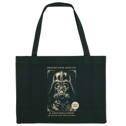 Grand sac shopping en toile recyclé noir Protection anti-UV (Oblik,Star Wars)