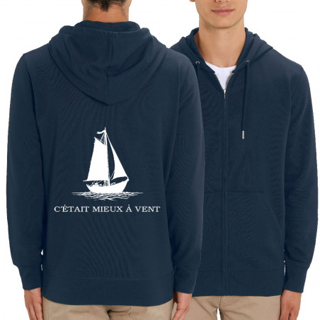Sweat homme zippé à capuche...