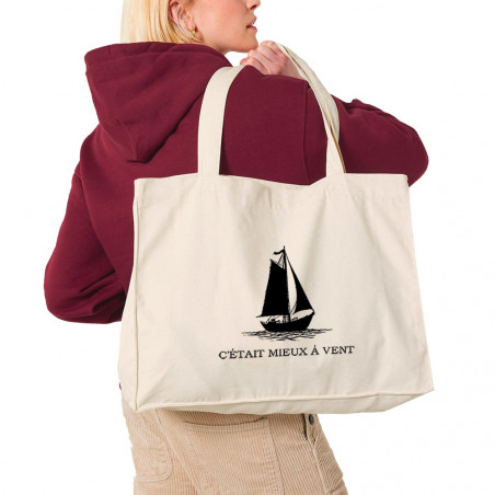 Grand sac shopping en toile...